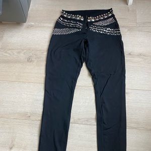 Bebe studded leggings